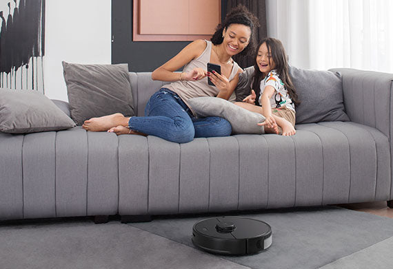 Roborock S5 Max kontrolleras via en app Roborock S5 Max kontrolleras via en app
