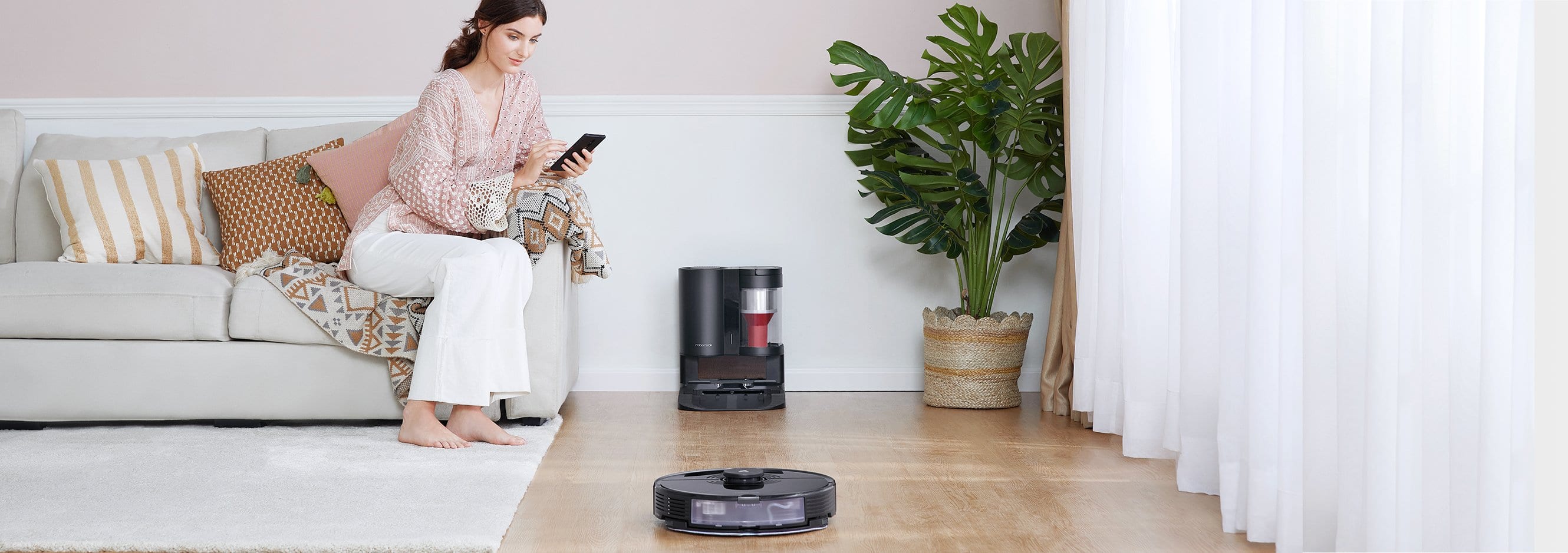 Roborocks smarta algoritm för damminsamling justerar tömningen baserat på användning Roborocks smarta algoritm för damminsamling justerar tömningen baserat på användning