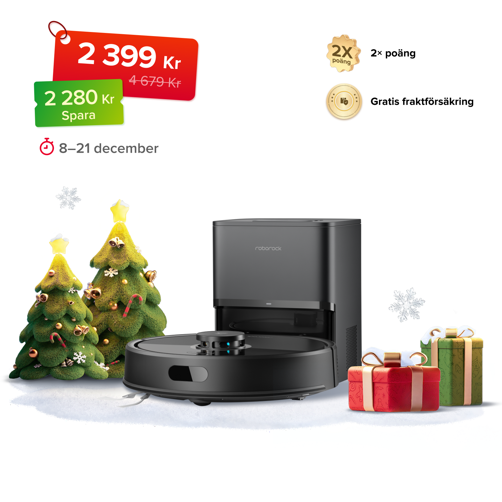 Roborock Q7 L5+ robotdammsugare med automatisk tömningsstation