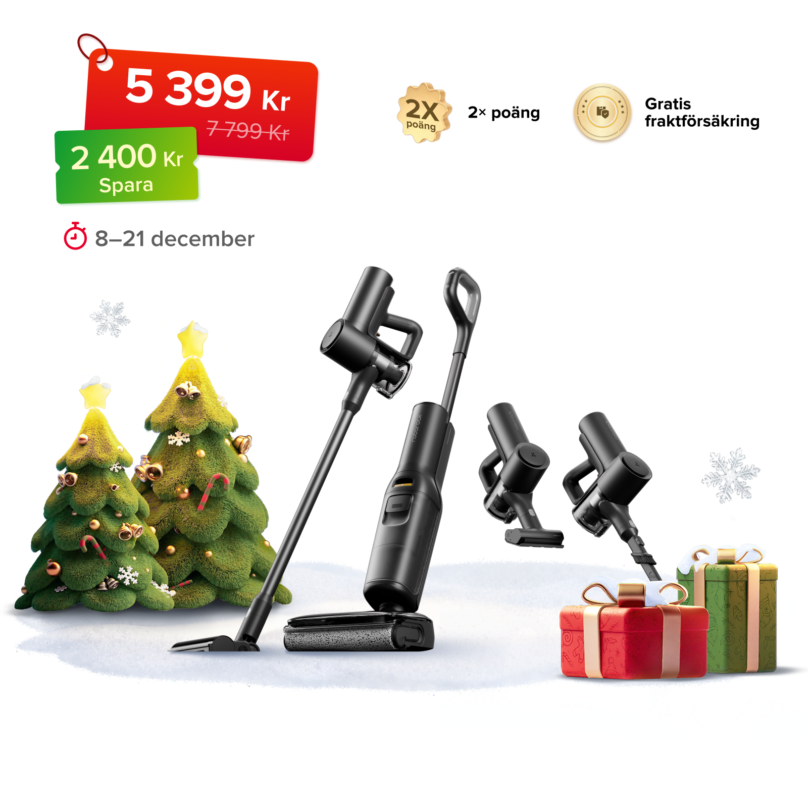 Roborock F25 Combo & F25 ACE Combo våt- och torrdammsugare