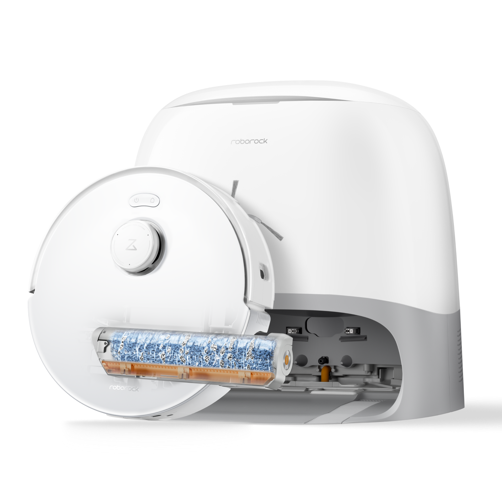 Roborock Qrevo Curv 2 Flow rullmopp robotdammsugare med multifunktionell laddningsstation