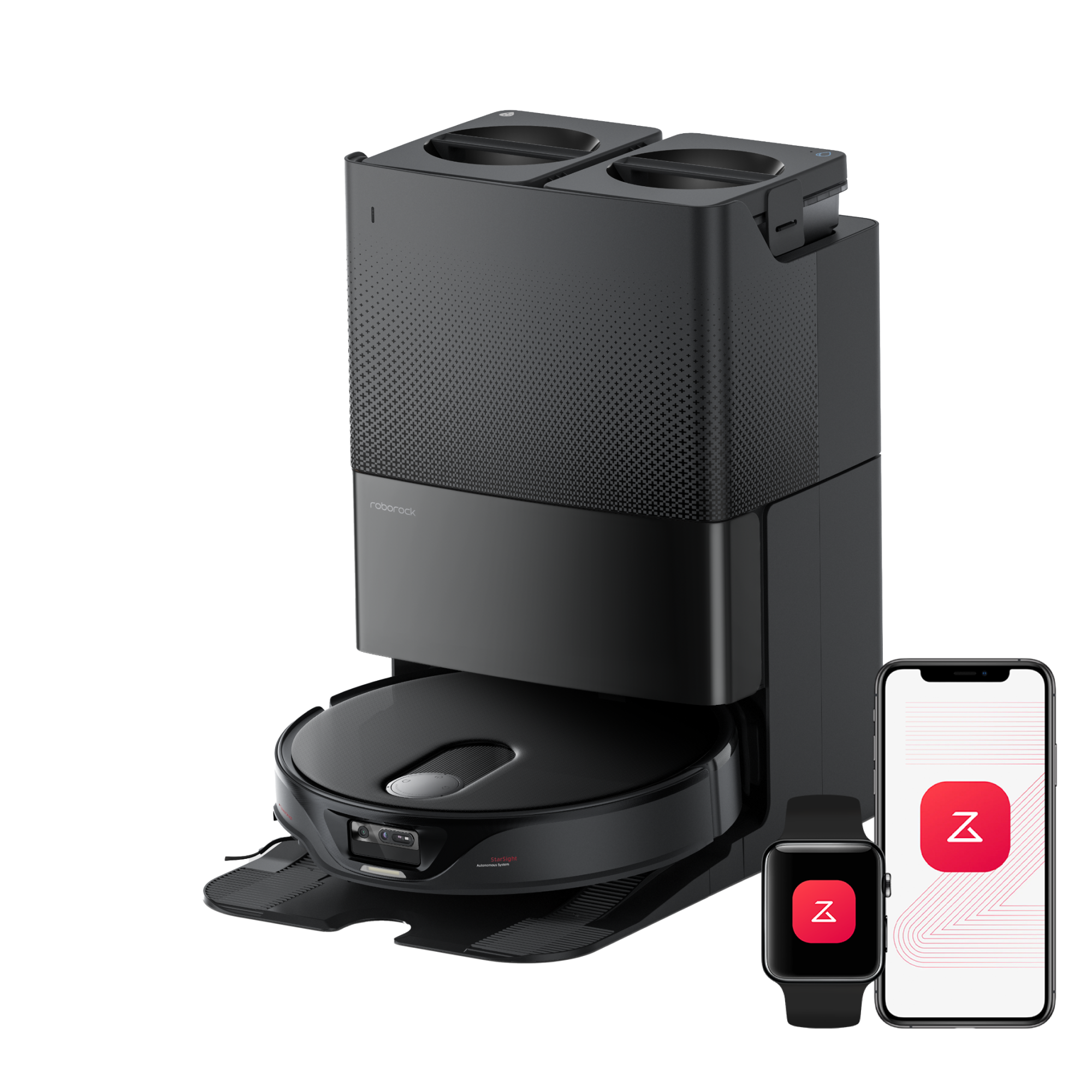Roborock Qrevo Slim robotdammsugare med multifunktionell dockningsstation 3.0 – Uppgraderad version av  Qrevo Master