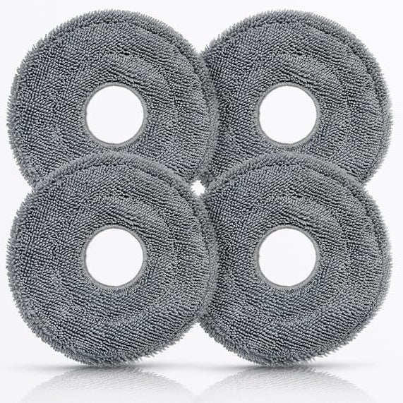 Roborock antibakteriell roterande mopp × 4 för Saros 10R och Saros Z70