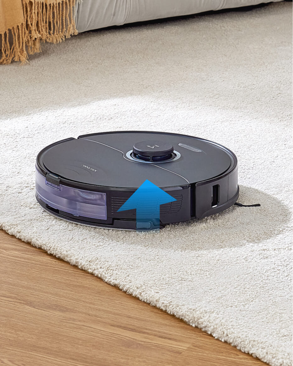 Roborock S8 Plus White Robot Vacuum Cleaner and Sonic Mopping with